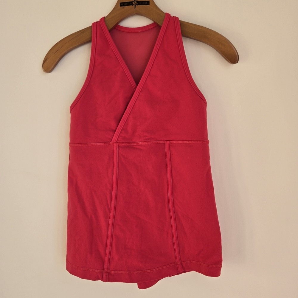 Lululemon Pink Tank Top Razerback Mesh Size 6